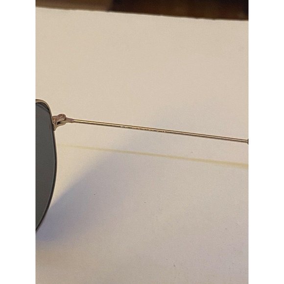 Ray Ban RB3025 Matte Gold Fashion Aviator Sunglass - Picture 9 of 12